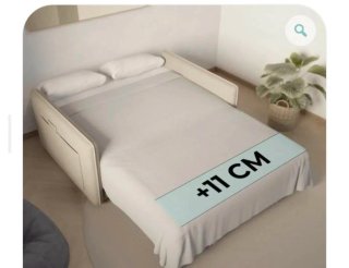 Sofá Cama Beige 2 Plazas