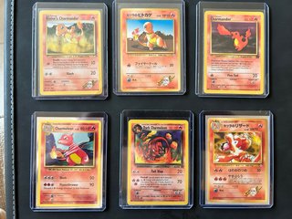 Lote 6 Cartas Pokémon Vintage Charmander