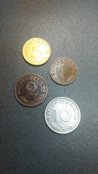 Lote 4 Monedas Alemania III Reich