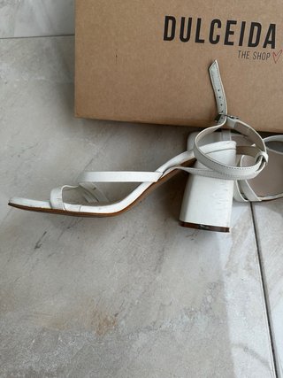 Sandalias tacón DULCEIDA blancas