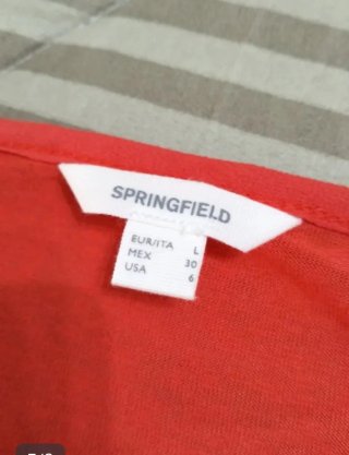 Camiseta sin mangas de Springfield, talla L
