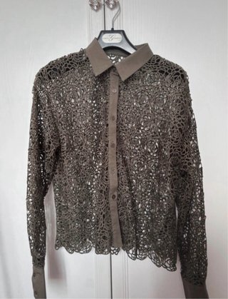 Camicia donna pizzo floreale taglia M , Verona