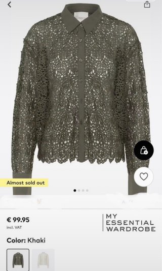 Camicia donna pizzo floreale taglia M , Verona