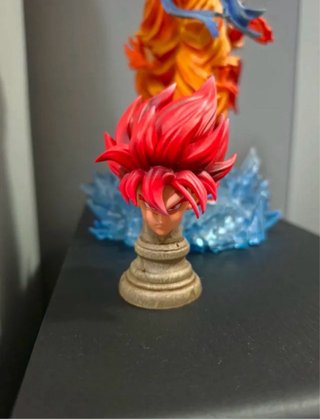 Figura Goku SSJ Blue 33cm Base LED
