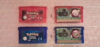 Lote Pokémon Rubí y Zafiro Game Boy Advance