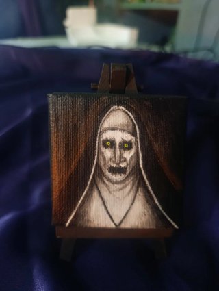 Mini lienzo de La Monja (Valak)
