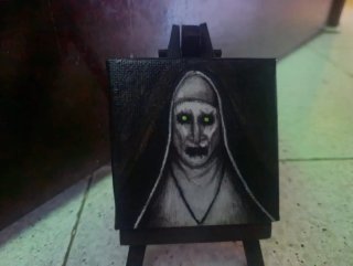Mini lienzo de La Monja (Valak)