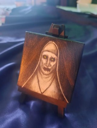 Mini lienzo de La Monja (Valak)