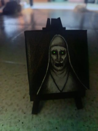 Mini lienzo de La Monja (Valak)