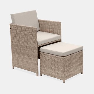 4 sillones beige de conjunto Sweeek Vabo 8
