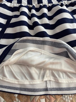 Falda corta Lefties rayas azul y blanco