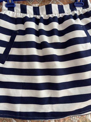 Falda corta Lefties rayas azul y blanco