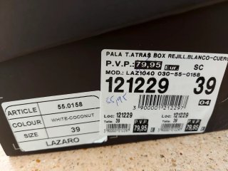 Sandalias pala rejilla blancas y marrón