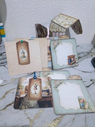 Álbum de scrapbooking vintage