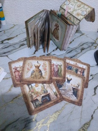 Álbum de scrapbooking vintage