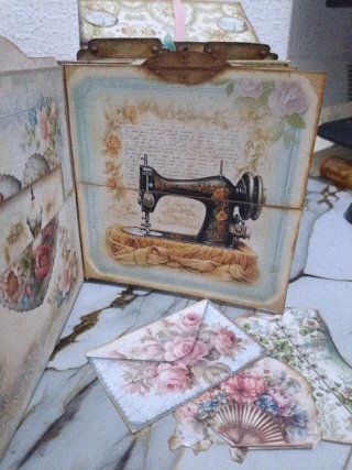 Álbum de scrapbooking vintage