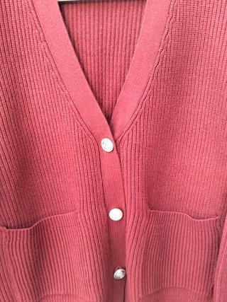 Cárdigan Lefties Burdeos Mujer - Talla M