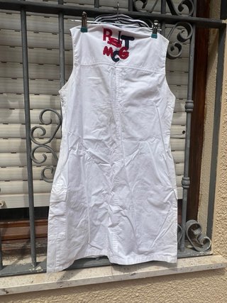 Vestido blanco sin mangas