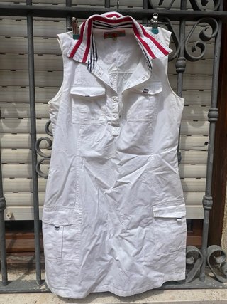 Vestido blanco sin mangas