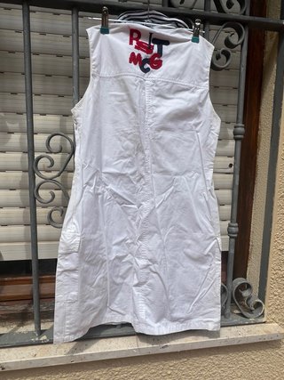 Vestido blanco sin mangas