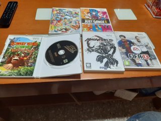 Lote 4 Juegos Wii: FIFA 13, Madworld, Donkey Kong,