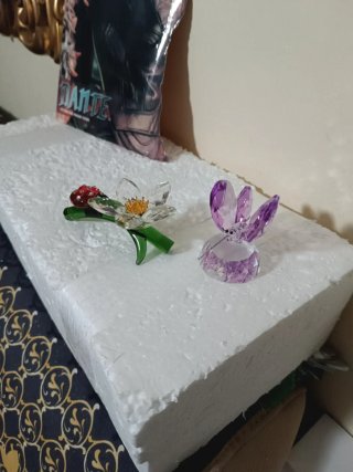 Pack 2 figuras: mariposa y mariquita adornosm