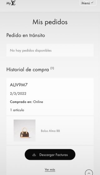 Bolso Louis Vuitton Alma BB Marrón