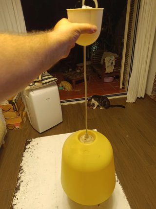 Lámpara colgante amarilla Ikea