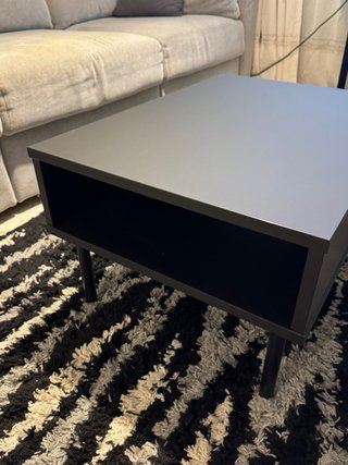 Mesa auxiliar salón negra antracita