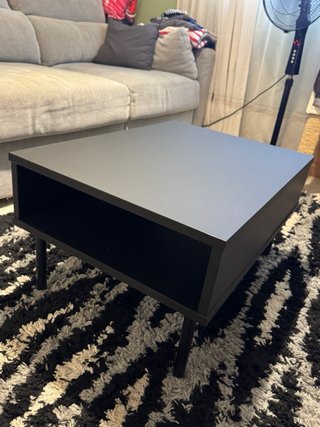 Mesa auxiliar salón negra antracita