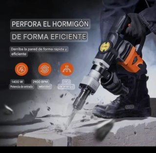NUEVO! Martillo demoledor 1400W SDS con cinceles