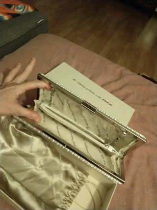 Bolso de fiesta IBER BOLSOS plata
