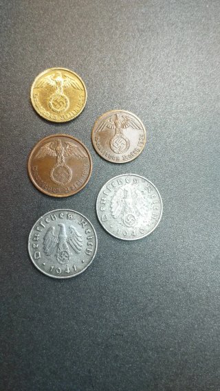 Monedas antiguas Alemania (5 unidades)
