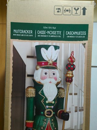 Cascanueces Navideño con Música y Luces LED