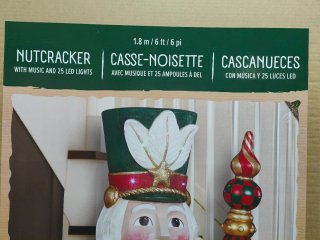 Cascanueces Navideño con Música y Luces LED