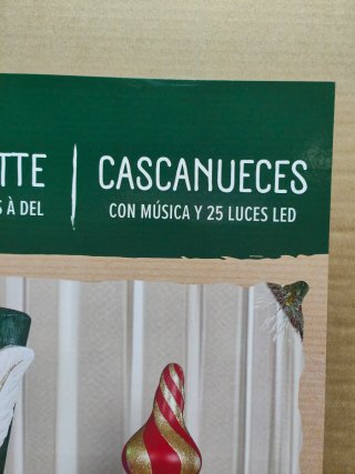 Cascanueces Navideño con Música y Luces LED