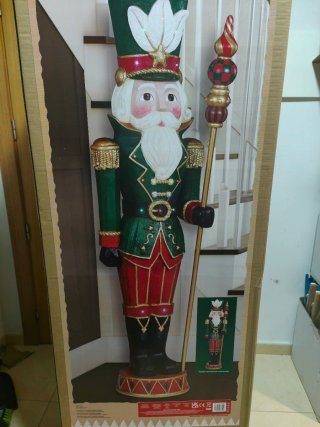 Cascanueces Navideño con Música y Luces LED