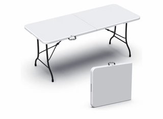Mesa Plegable Grande Blanca 200x74
