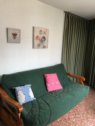 Sofá Cama Clic Clac Madera y Tela