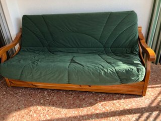 Sofá Cama Clic Clac Madera y Tela