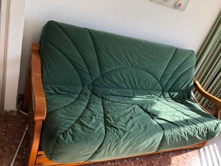 Sofá Cama Clic Clac Madera y Tela