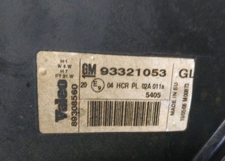 435822 93321053 faro derecho opel meriva cosmo