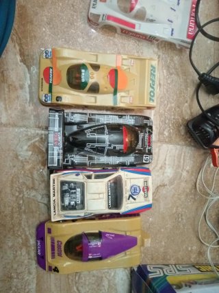 Lote coches Scalextric y carcasas