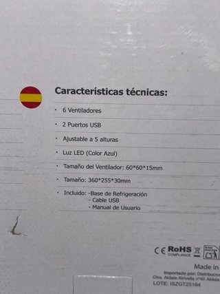 Base Refrigeradora NK Para Portátil Ventiladores