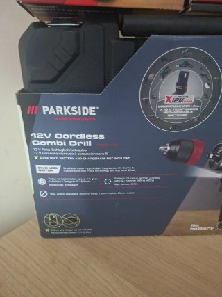 Taladro Parkside 12V Combi Drill 45Nm