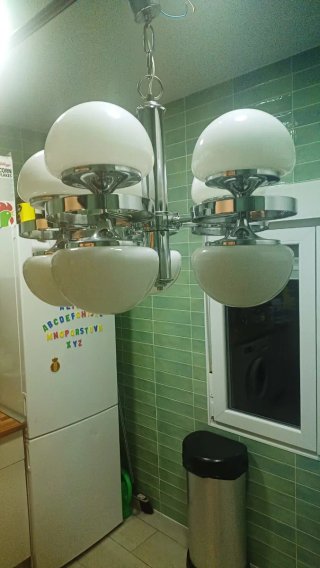 Lámpara de araña diseño modernista De los años 70'