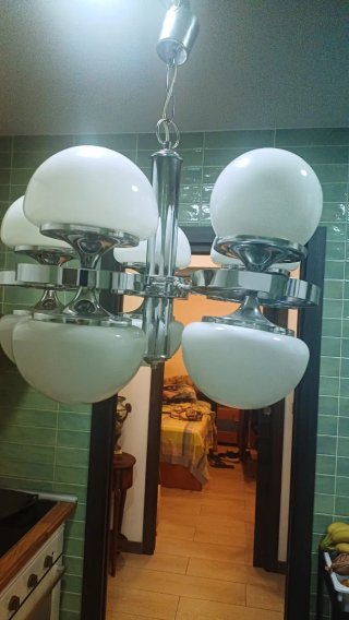 Lámpara de araña diseño modernista De los años 70'