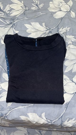 Camiseta manga larga con lunares