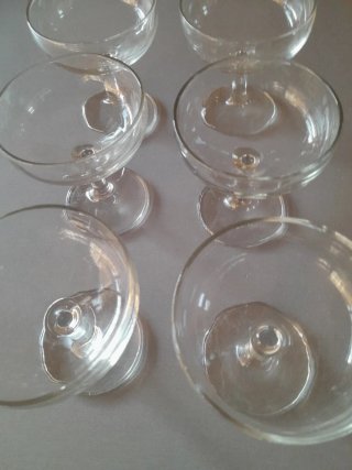 Juego de 6 copas de cava