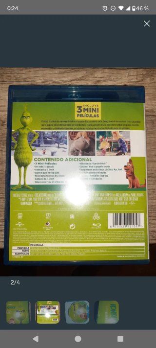 Blu-ray El Grinch Incluye 3 Mini Películas